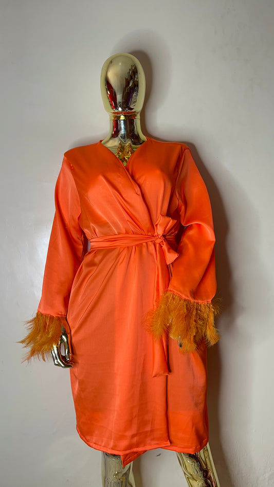 Kimono Orange – Élégance et Séduction