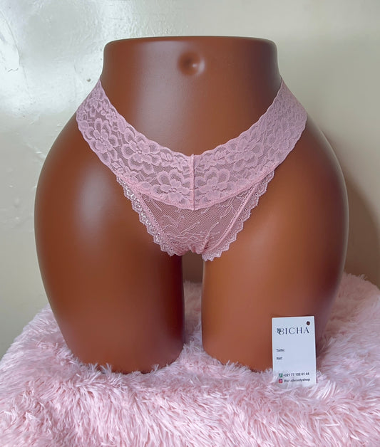 PACK DE 2 STRINGS EN DENTELLE DOUCE