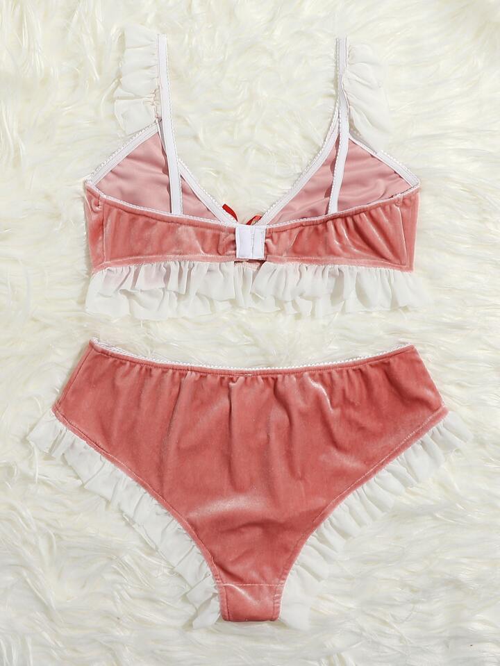 ENSEMBLE 2pcs SEXY en VELOUR ref: sala