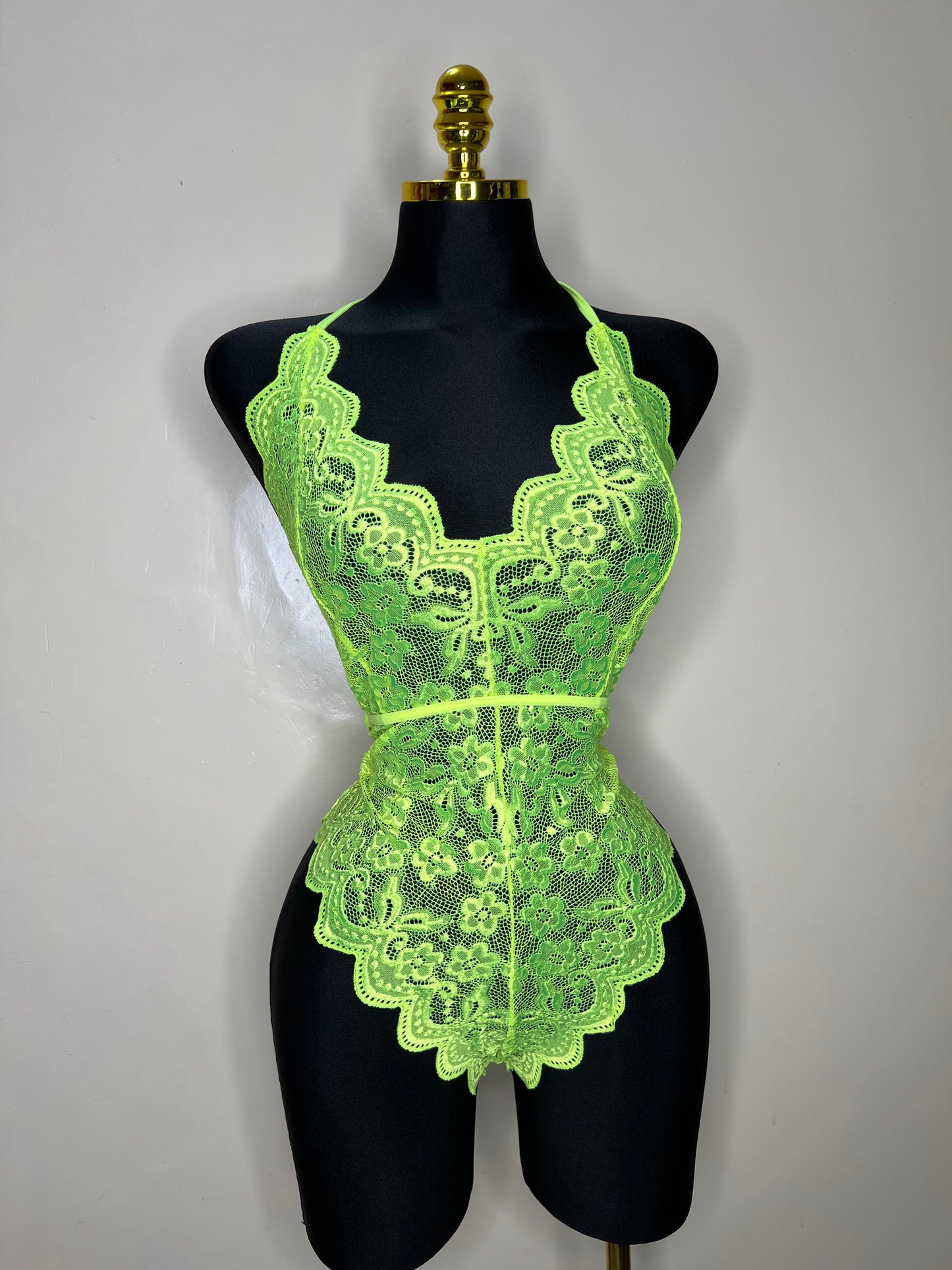 BODYSUIT LINGERIE VERT FLUO  RAMATOULAYE