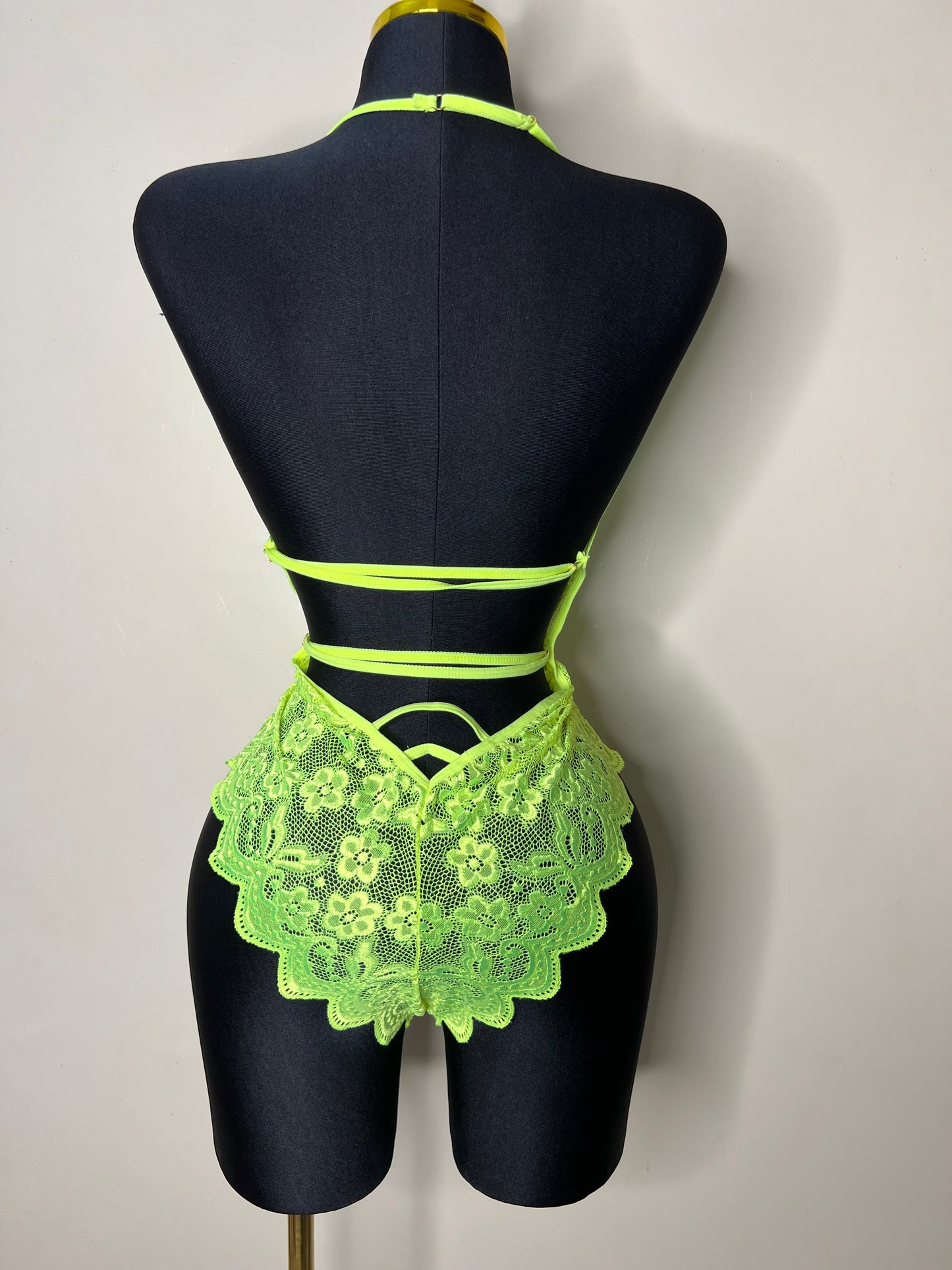 BODYSUIT LINGERIE VERT FLUO  RAMATOULAYE